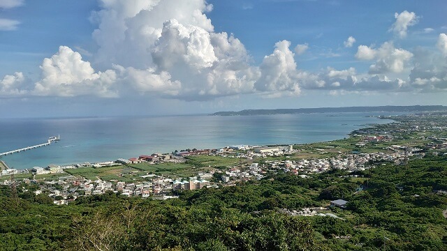 沖縄旅行　中城（なかぐすく）城跡からの眺め