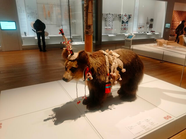 北海道旅行　ウポポイの国立アイヌ民族博物館の展示品
