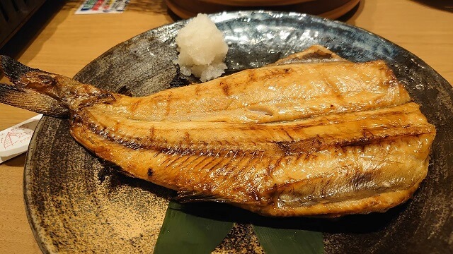 北海道旅行　富良野の魚萬での食事