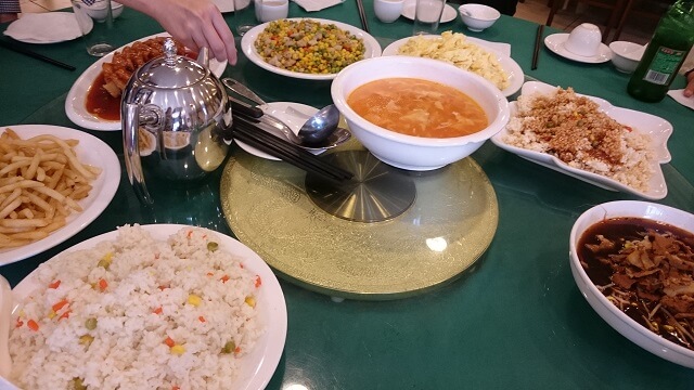 昼食で食べた蘇州料理