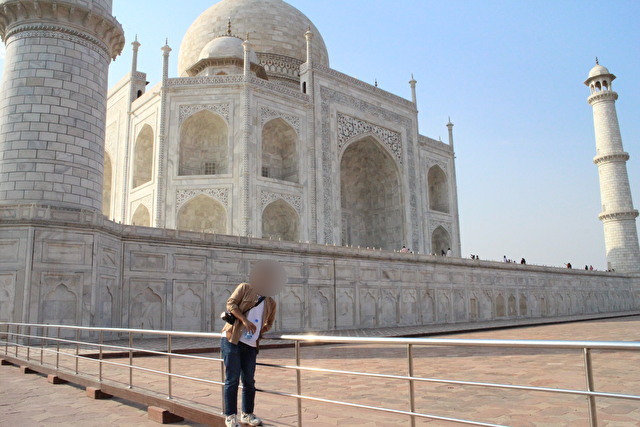 インドのタージ・マハル（Taj Mahal）の墓廟（ぼびょう）