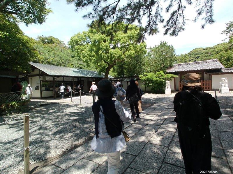 鎌倉大仏がある高徳院の境内