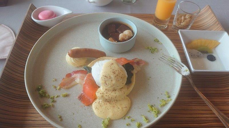 鎌倉プリンスホテルの朝食のメインプレート