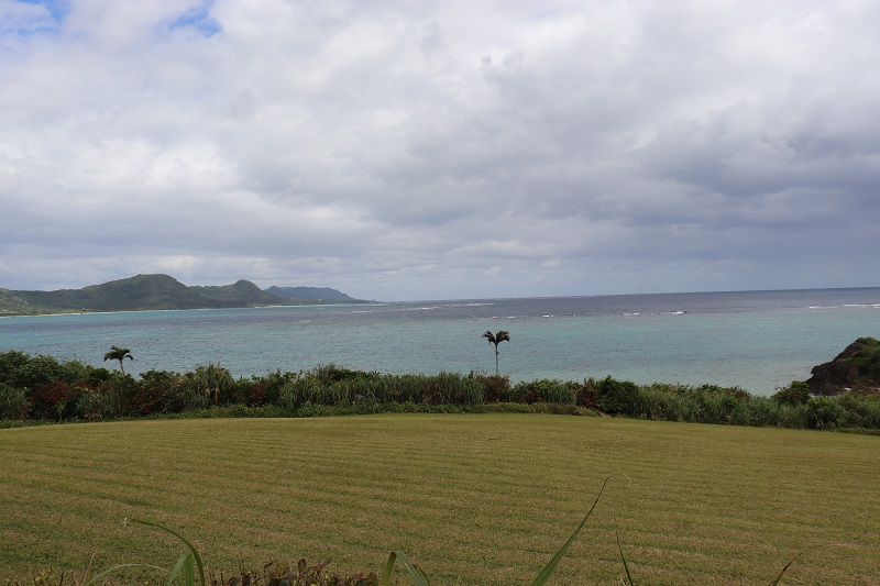石垣島　のばれ岬観光農園・のばれカフェからの海の眺め