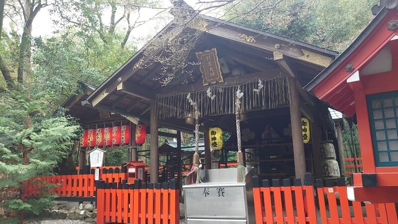 嵐山　竹林の道にある野宮神社