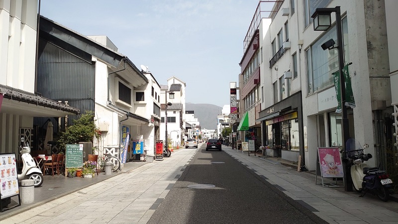 松本市の中町通りの様子