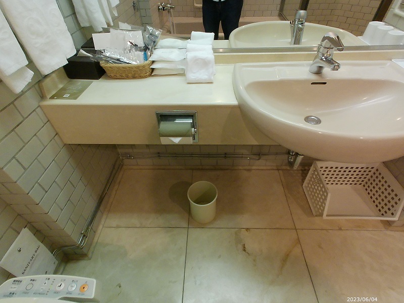 鎌倉プリンスホテルのゲストルームの洗面所