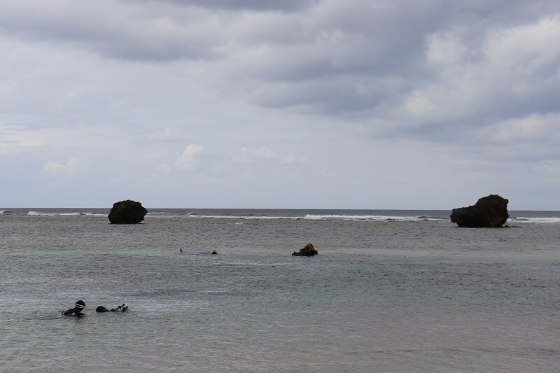 沖縄真栄田ビーチから見た海