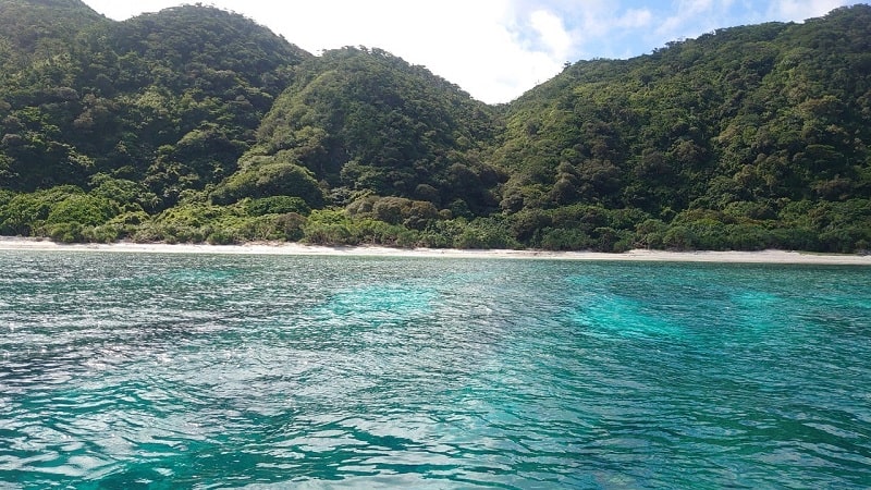 渡嘉敷島近くのシュノーケリングポイント