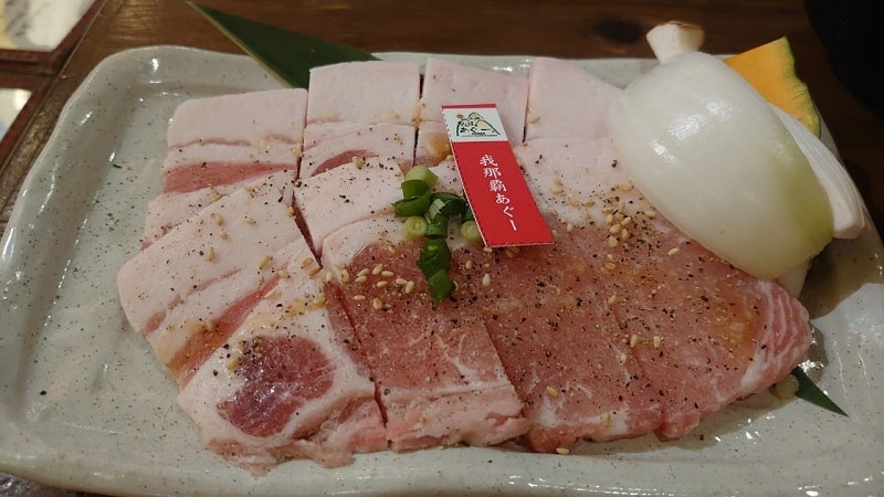 焼肉オリオンで食べたアグー豚ロース