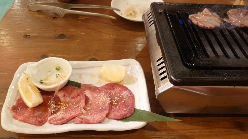 焼肉オリオンで食べたねぎタン塩