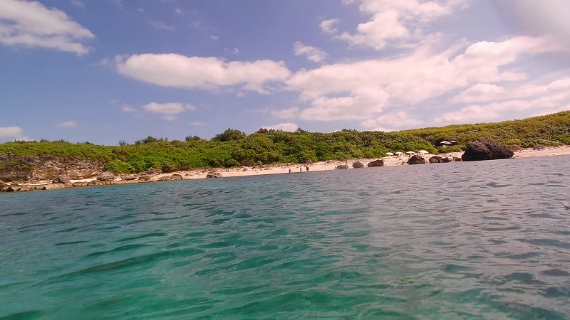 中の島ビーチの水中の様子