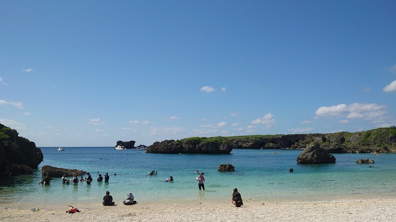 中の島ビーチの様子