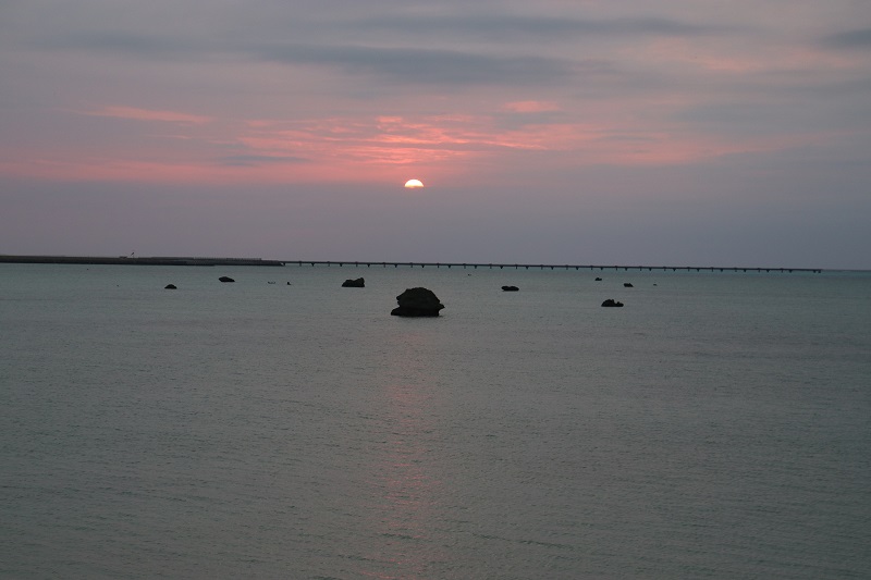 佐和田の浜の夕日