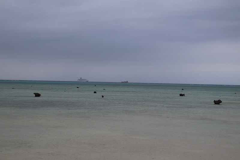 佐和田の浜 満潮