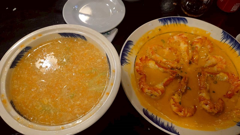 モックシーフードレストラン 注文した料理