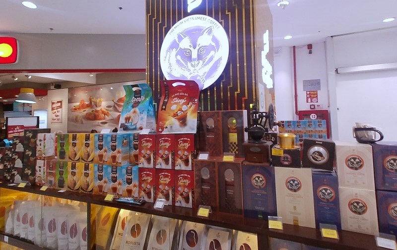 GOダナンのコーヒー売り場