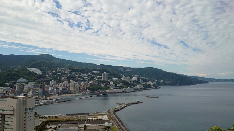 熱海ロープウェイ あいじょう岬展望台からの景色