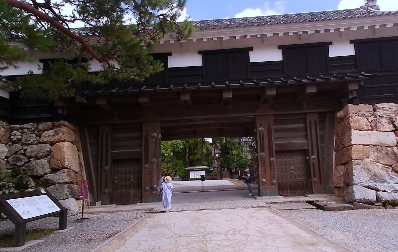 高知城の城門