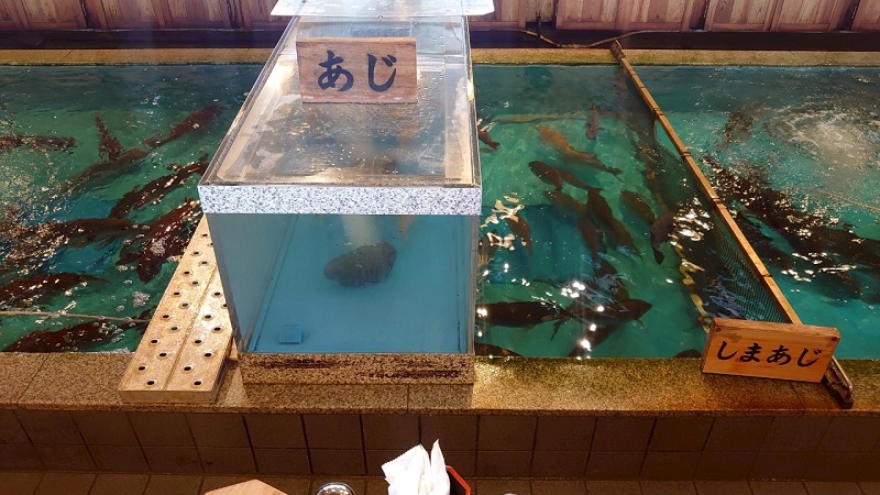 活魚 漁ま 生け簀(いけす)