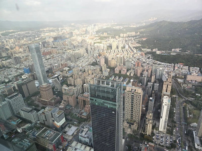 台北101 展望台からの眺め