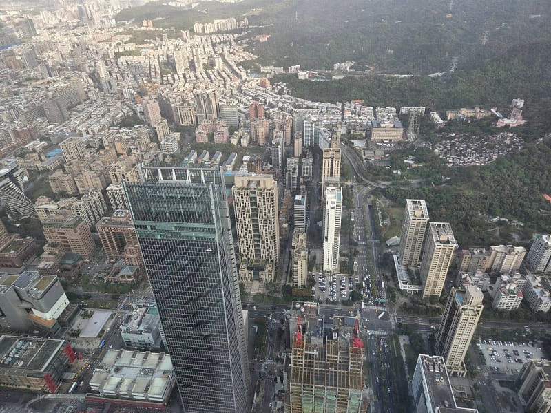 台北101 展望台からの眺め